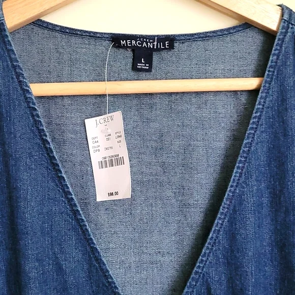 J.crew cambray Dress mercantil size L - Picture 5 of 9